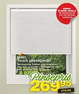 Bauhaus Touch plisségardin tilbud