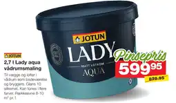 Bauhaus Lady aqua vådrumsmaling tilbud