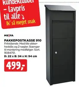 jem & fix PAKKEPOSTKASSE 910 tilbud