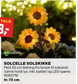 jem & fix SOLCELLE SOLSKIKKE tilbud