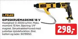 jem & fix GIPSSKRUEMASKINE 18 V tilbud