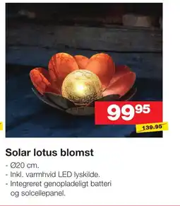 Bauhaus Solar lotus blomst tilbud