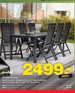 Bauhaus sunfun Havemøbelsæt tilbud