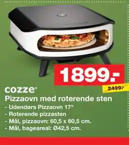 Bauhaus cozze Pizzaovn med roterende sten tilbud