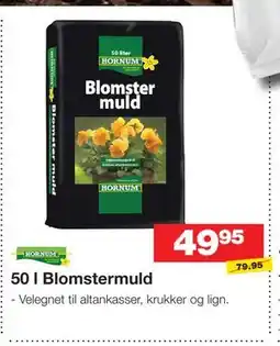 Bauhaus 50 l Blomstermuld tilbud