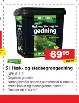Bauhaus 5 l Hæk- og stedsegrøngødning tilbud