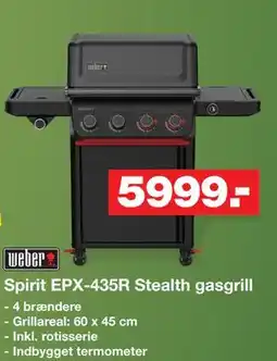 Bauhaus Weber Spirit EPX-435R Stealth gasgrill tilbud