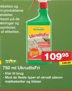 Bauhaus 750 ml UkrudtsFri tilbud