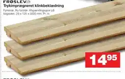 Bauhaus Trykimprægneret klinkbeklædning tilbud