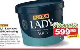 Bauhaus 2,7 l Lady aqua vådrumsmaling tilbud