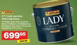 Bauhaus 2,7 l Lady supreme finish træmaling tilbud