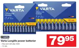 Bauhaus VARTA Longlife power batterier tilbud