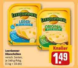 REWE DE LEERDAMMER Käsescheiben tilbud