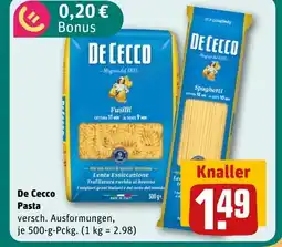 REWE DE DE CECCO Pasta tilbud