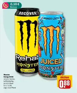 REWE DE MONSTER Energy drink tilbud