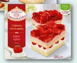 REWE DE COPPENRATH & WIESE Cafeteria fein & sahnig erdbeer joghurt tilbud