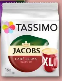 REWE DE TASSIMO Kaffeekapseln CAFFÈ CREMA xl tilbud
