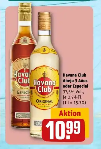 REWE DE HAVANA CLUB Añejo 3 años oder especial tilbud