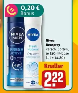 REWE DE NIVEA Deospray tilbud