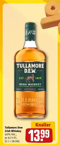 REWE DE TULLAMORE D.E.W. Irish whiskey tilbud