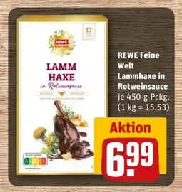 REWE DE REWE Feine welt lammhaxe in rotweinsauce tilbud