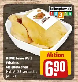 REWE DE REWE Feine welt frisches maishähnchen tilbud