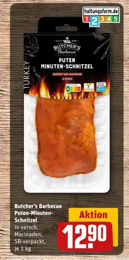 REWE DE BUTCHER'S Barbecue puten-minuten- schnitzel tilbud