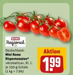 REWE DE REWE Regional Deutschland: Mini Roma Rispentomaten tilbud