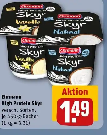 REWE DE Ehrmann High Protein Skyr tilbud