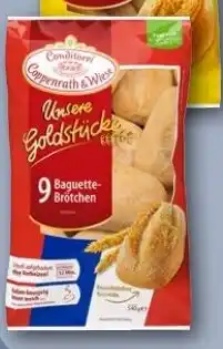 REWE DE Oder unsere goldstücke 9 baguette- brötchen tilbud