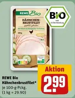 REWE DE REWE Bio Hähnchenbrustfilet tilbud