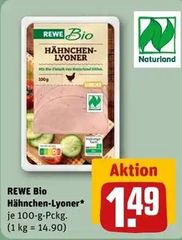 REWE DE REWE Bio Hähnchen-Lyoner tilbud