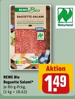 REWE DE REWE Bio Baguette Salami tilbud