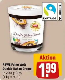REWE DE REWE Feine Welt Dunkle Kakao Creme tilbud