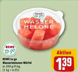 REWE DE REWE to go Wassermelonen Würfel tilbud