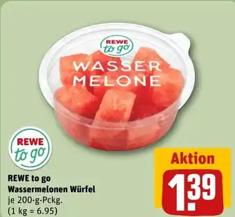 REWE DE REWE to go Wassermelonen Würfel tilbud