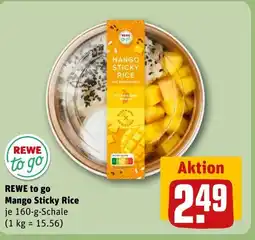 REWE DE Rewe to go mango sticky rice tilbud