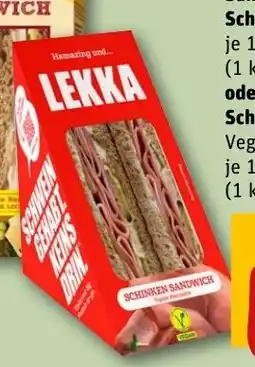 REWE DE oder Lekka Schinken Sandwich tilbud