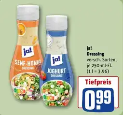 REWE DE ja! Dressing tilbud