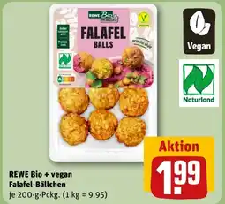 REWE DE REWE Bio + vegan Falafel-Bällchen tilbud