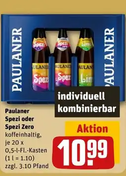 REWE DE Paulaner Spezi oder Spezi Zero tilbud