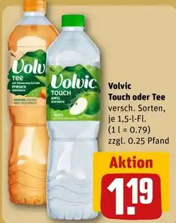 REWE DE Volvic Touch oder Tee tilbud