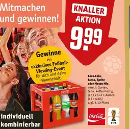 REWE DE Coca-Cola, Fanta, Sprite oder Mezzo Mix tilbud