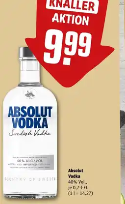 REWE DE Absolut Vodka tilbud