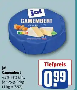 REWE DE ja! Camembert tilbud
