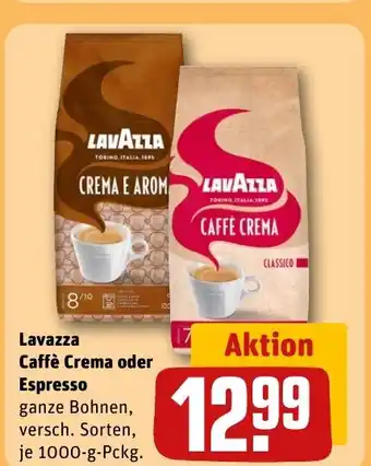 REWE DE Lavazza Caffè Crema oder Espresso tilbud