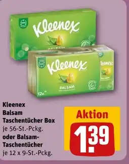 REWE DE Kleenex Balsam Taschentücher Box tilbud
