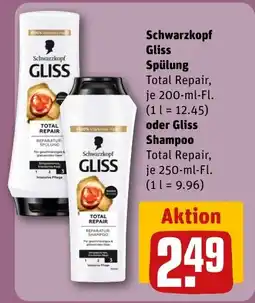 REWE DE Schwarzkopf Gliss Spülung tilbud