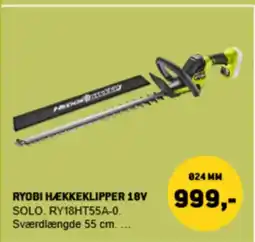 XL-BYG Ryobi hækkeklipper 18v tilbud