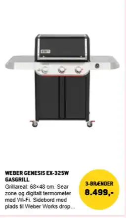 XL-BYG Weber genesis EX-325W gasgrill tilbud